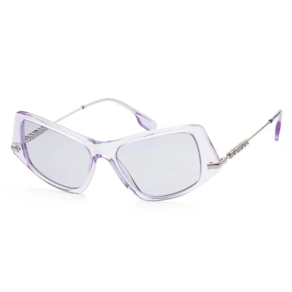 ❌SOLD❌ New Burberry Women`s Geometric 52mm Lilac Sunglasses - Picture 1 of 9